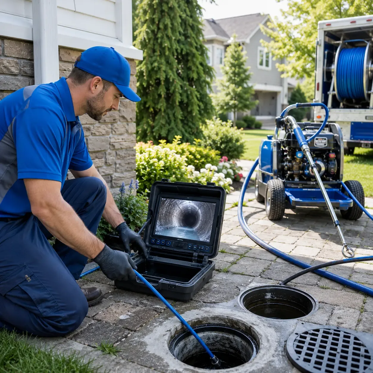 Outdoor drain cleaning professionals serving Prairie Lea, TX